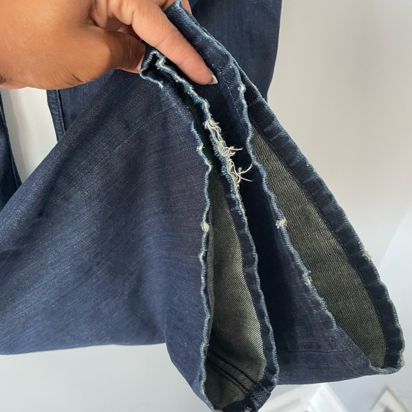 Diesel Zaghor Relaxed Bootcut 008LH Dark Blue Buttonfly Denim Jeans - Picture 7 of 13